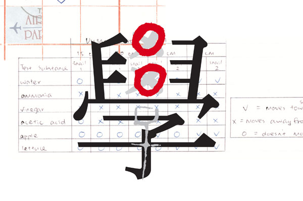 Chinese character for 'Learn'